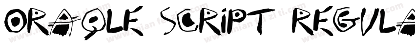 Oraqle Script Regula字体转换